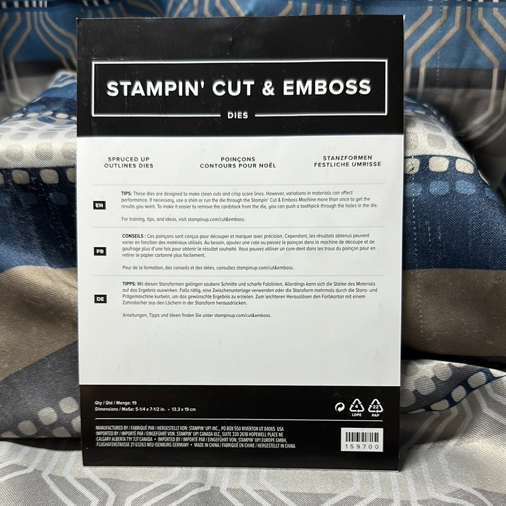 Stampin' Cut & Emboss Spruced Up Dies